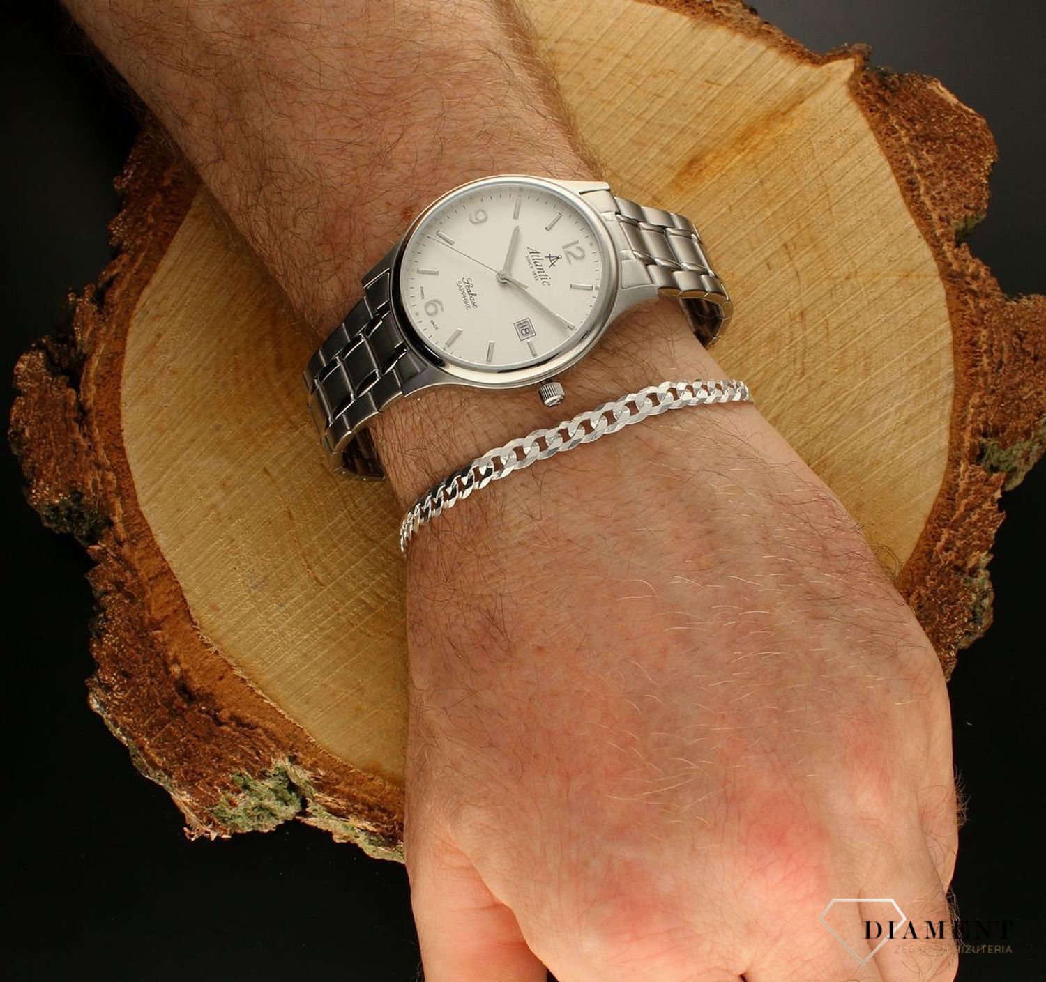 Bransoleta srebrna 925 pancerka 5 mm DIA-BRA-702607-150-925 5mm. Bransoletka wykonana jest z najwyższej próby srebra 925 o splocie pancerki. Bransoletka srebrna o wadze 7,00 gram, długości 21 cm oraz szerokości 5 mm (3).jpg